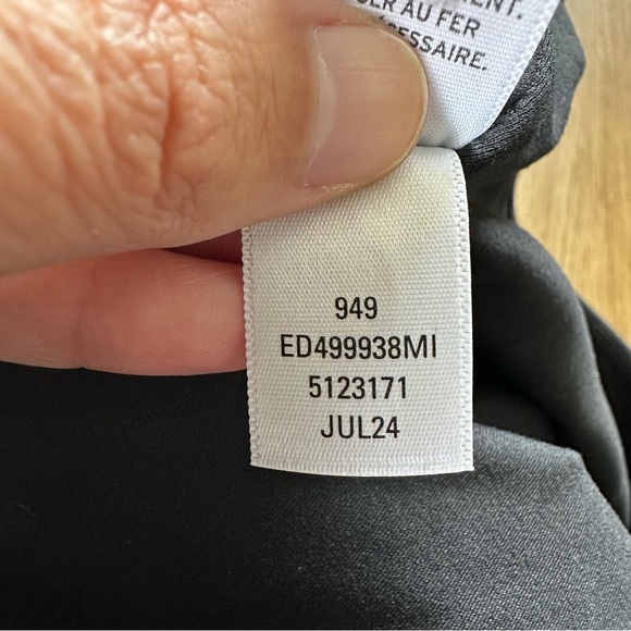 Open Edit Double Layer Bodysuit Large Black Funnel High Neck Sleeveless Tank - Picture 8 of 8